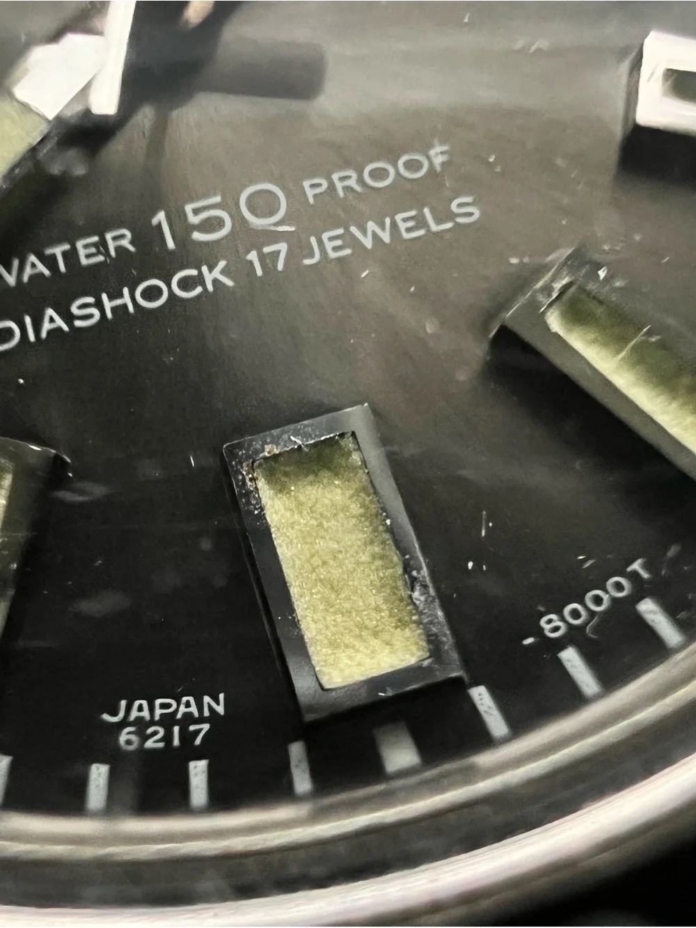 Vintage June 1966 Seiko 62MAS Diver 6217-8001 Big Crown Dolphin Back